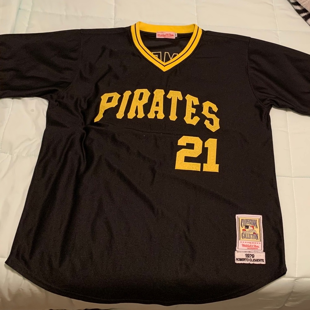 Roberto Clemente Authentic Collection TB Jersey